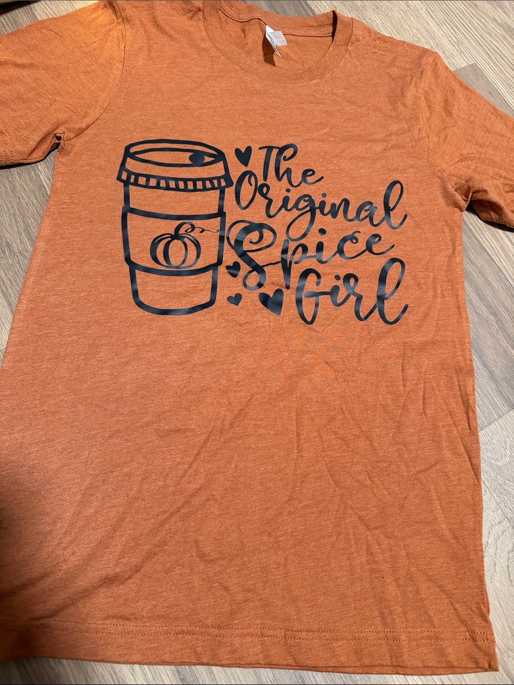 The Original Spice Girl  Tee - Burnt Orange custom made
